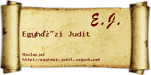 Egyházi Judit névjegykártya